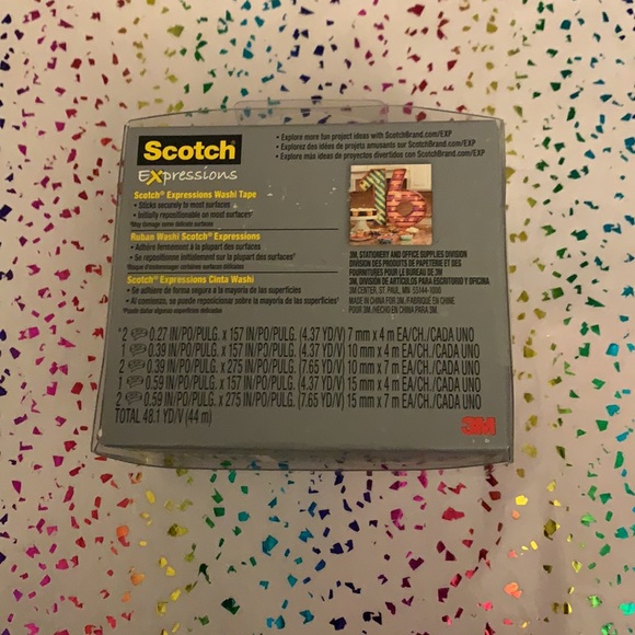 NWT Scotch 8-Color 48 yards of Coordinated Washi Tape - Fun Journaling Crafts! - Picture 2 of 4